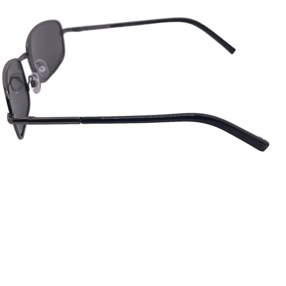 Gunmetal Wire Frame Polarized Sunglasses with Mirrored Lenses - Picture 6 of 10